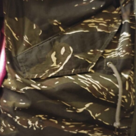 Alpha Industries Fishtail Camo Spring Parka 2 in 1 mens XS Coat Jacket - Picture 7 of 10